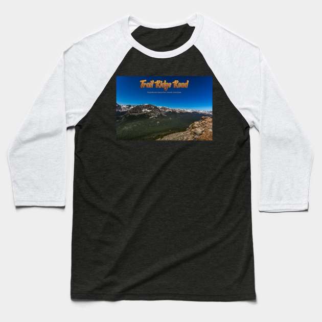 Trail Ridge Road in Rocky Mountain National Park Baseball T-Shirt by Gestalt Imagery